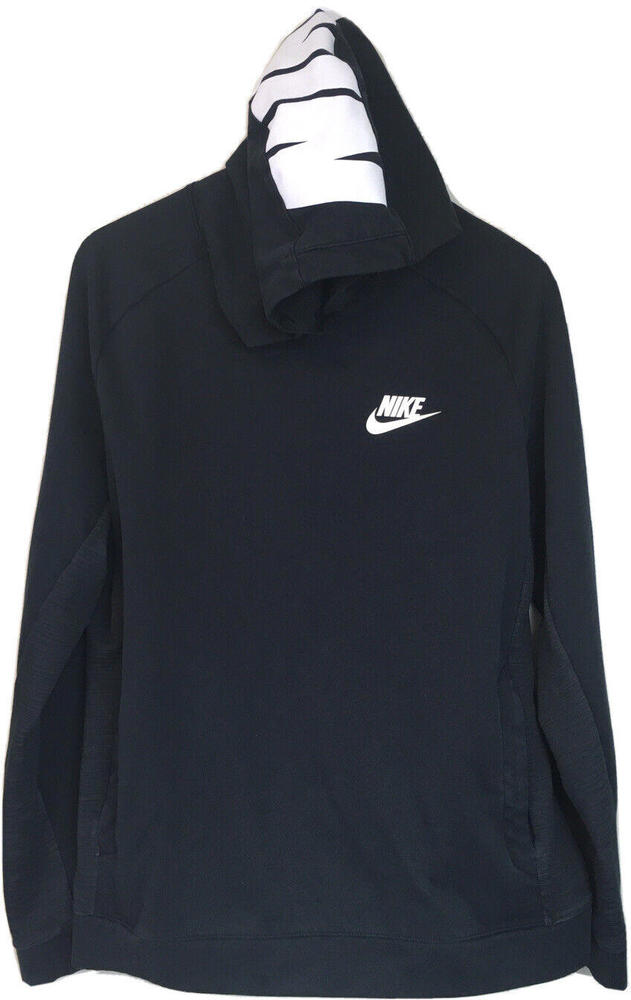 Nike Sportswear Advance 15 Hoodie Pullover Spellout Men’s Large Black 861738-010